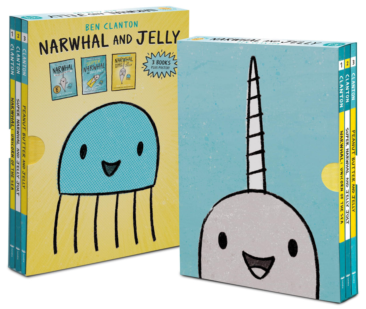 Narwhal and Jelly Box Set (Paperback Books 1, 2, 3, AND Poster)