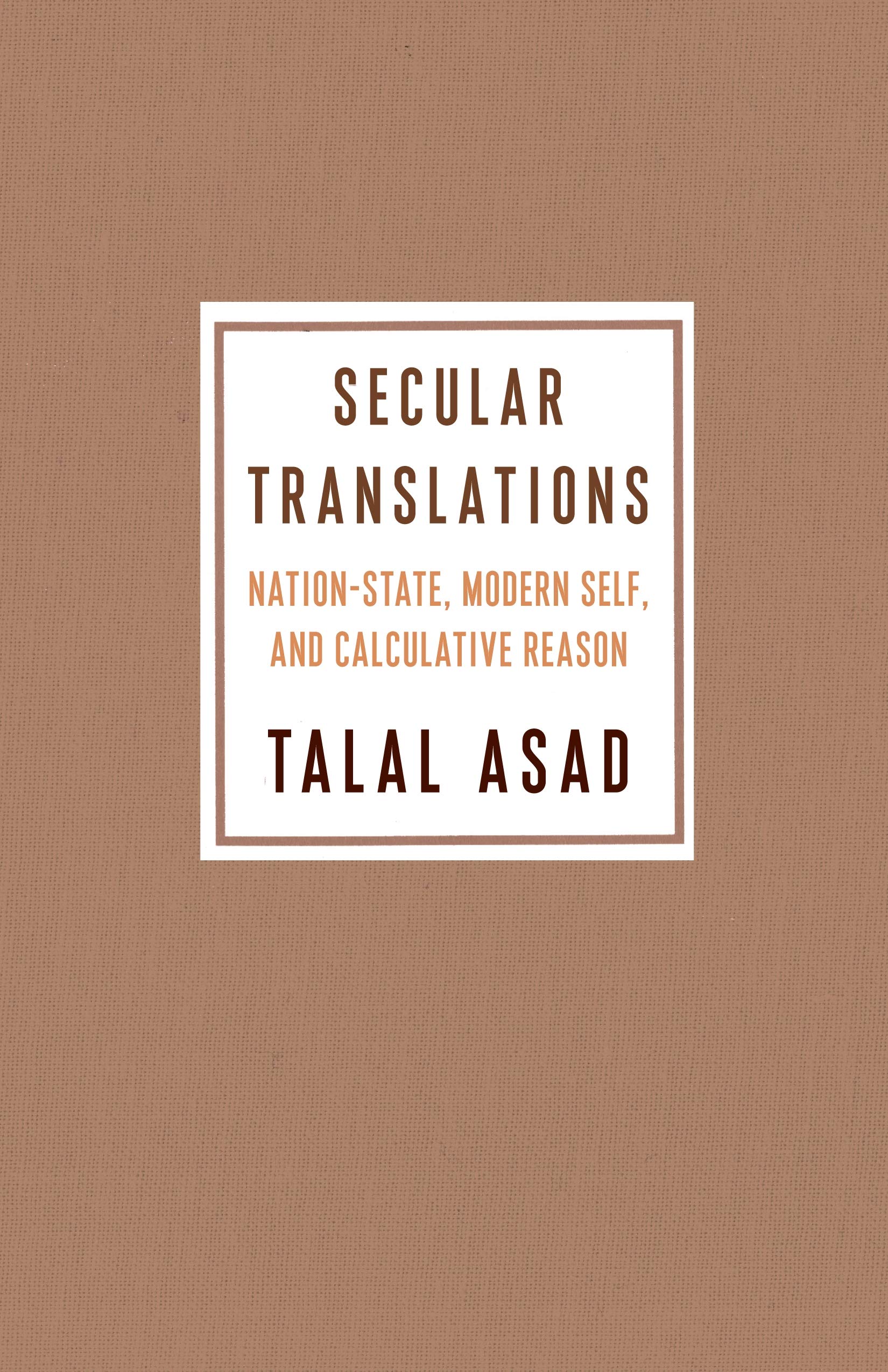 Secular Translations: Nation-State, Modern Self, and Calculative Reason (Ruth Benedict Book Series)