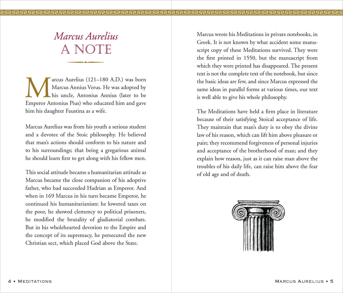Meditations of Marcus Aurelius (Deluxe Hardcover Edition, George Long translation)