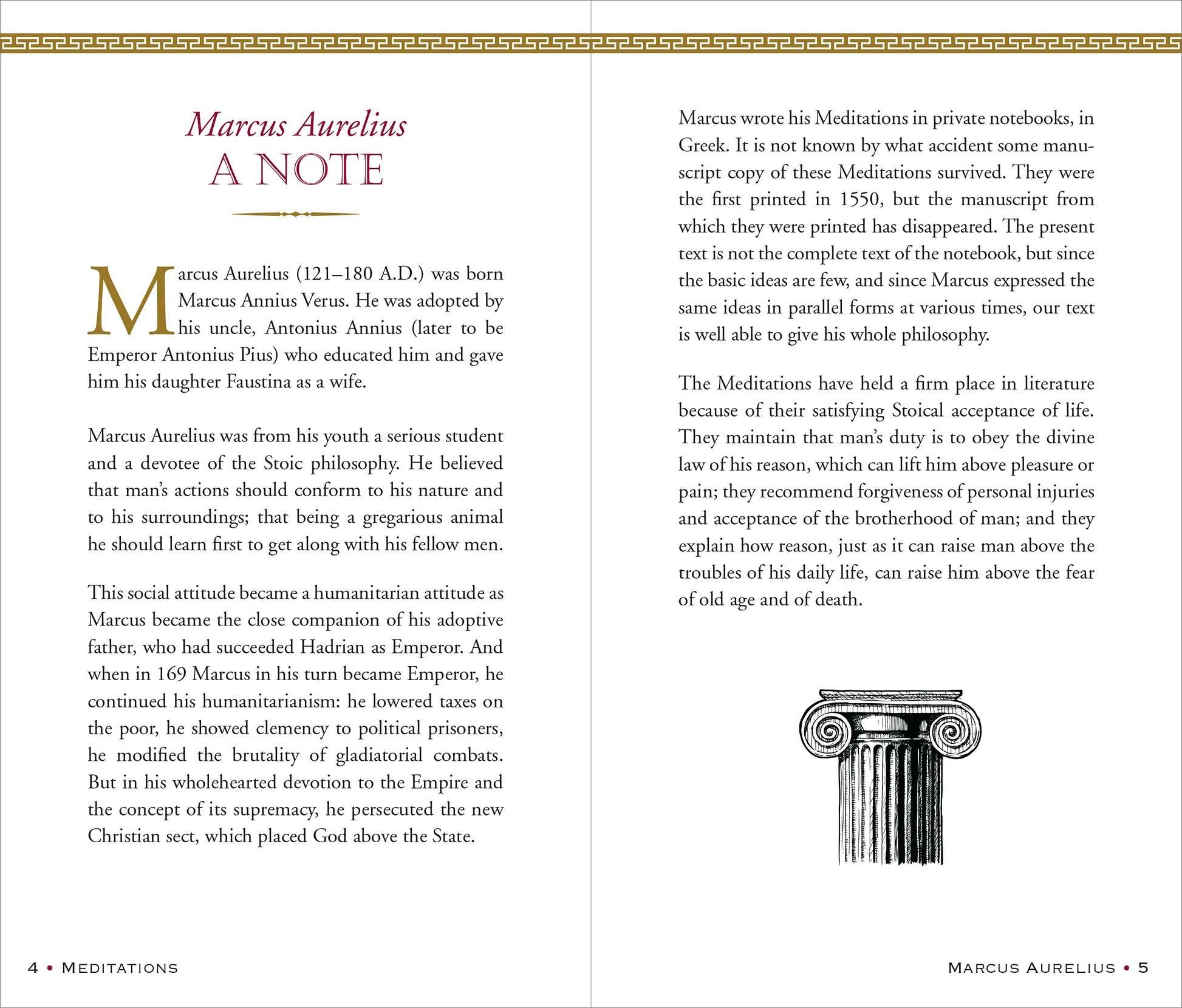Meditations of Marcus Aurelius (Deluxe Hardcover Edition, George Long translation)