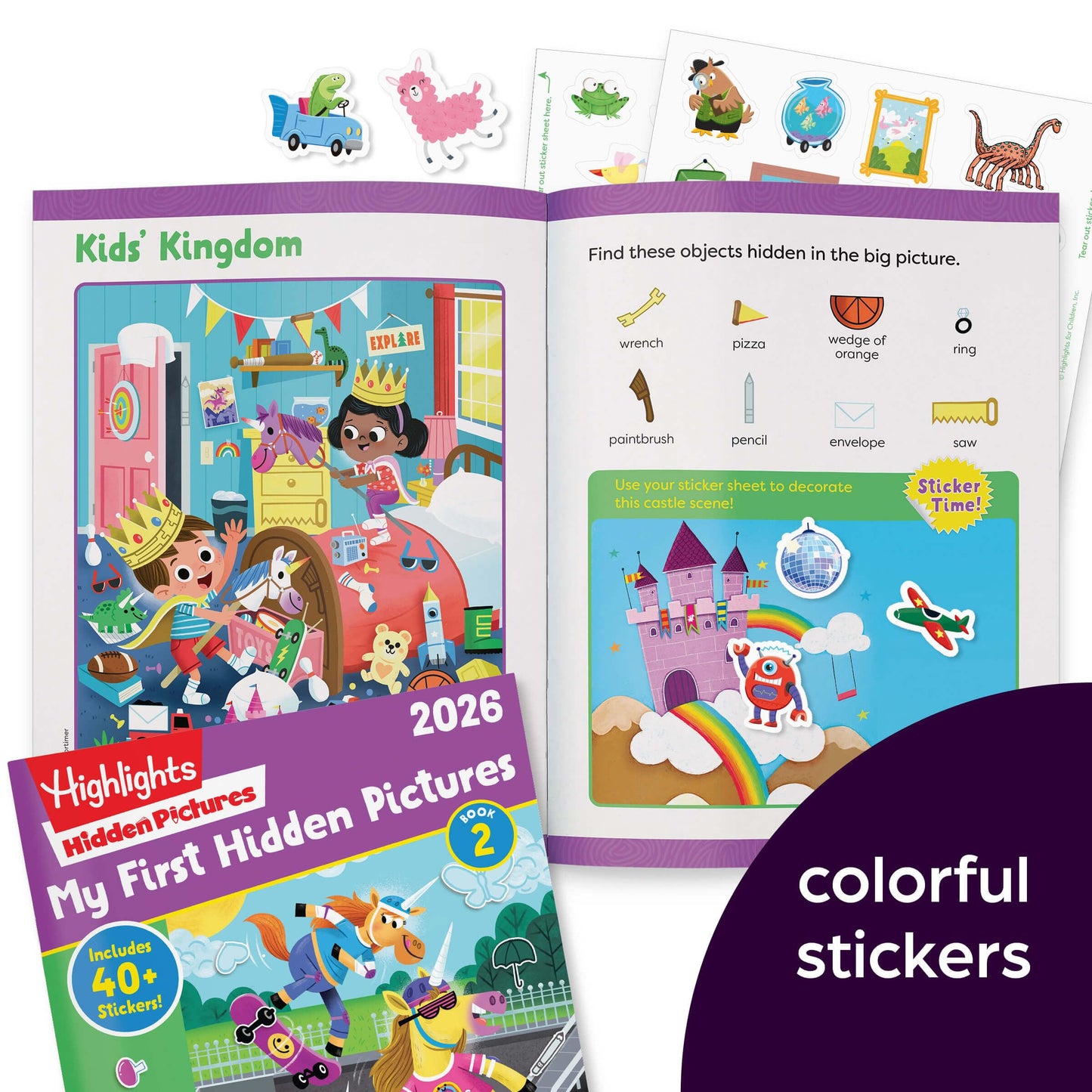 Highlights My First Hidden Pictures 2026 Activity Books for Kids Ages 3-6, 4-Book Set of Travel-Friendly Screen Free Seek and Find Fun with Stickers