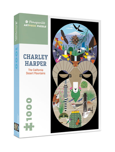 Charley Harper the California Desert Mountains 1000-Piece Jigsaw Puzzle Aa959