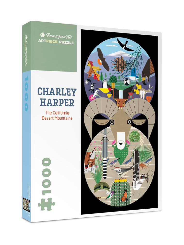 Charley Harper the California Desert Mountains 1000-Piece Jigsaw Puzzle Aa959