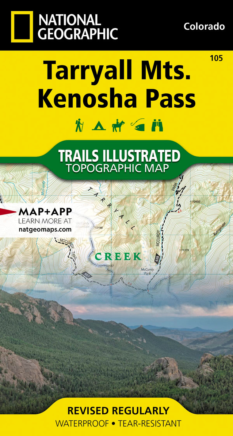 Tarryall Mountains, Kenosha Pass Map (National Geographic Trails Illustrated Map, 105)