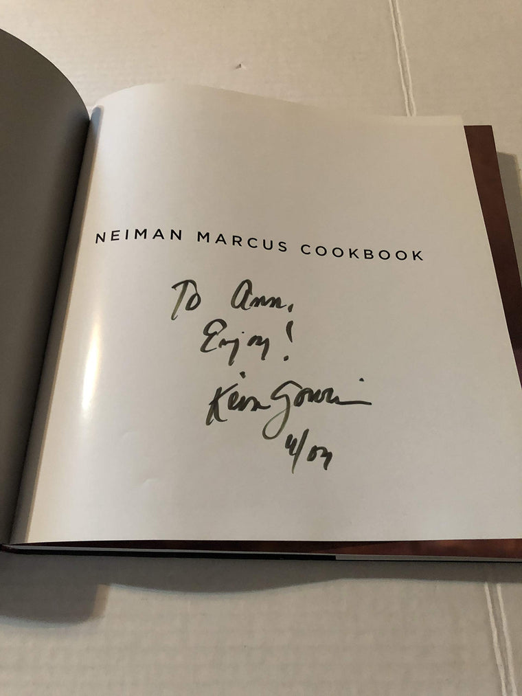 Neiman Marcus Cookbook — back cover