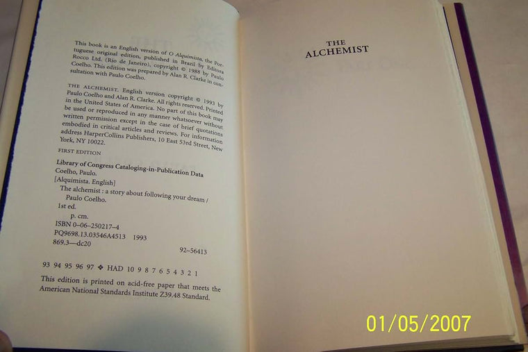 The Alchemist by Coelho, Paulo