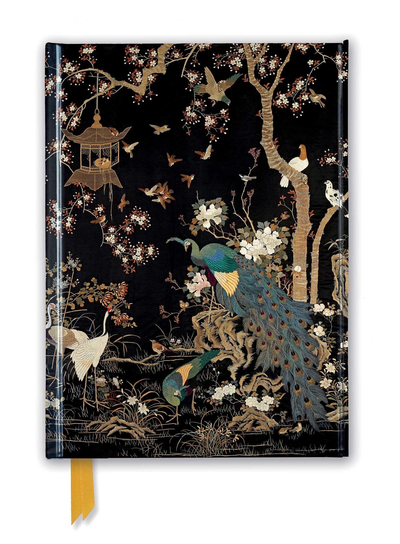 Ashmolean Museum: Embroidered Hanging with Peacock (Foiled Journal) (Flame Tree Notebooks)