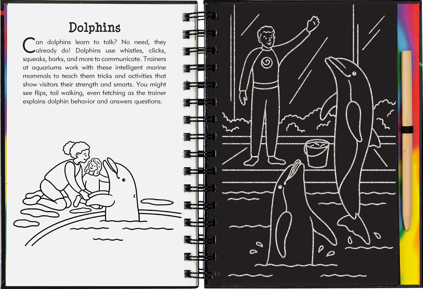 Scratch & Sketch At the Aquarium (Trace Along)