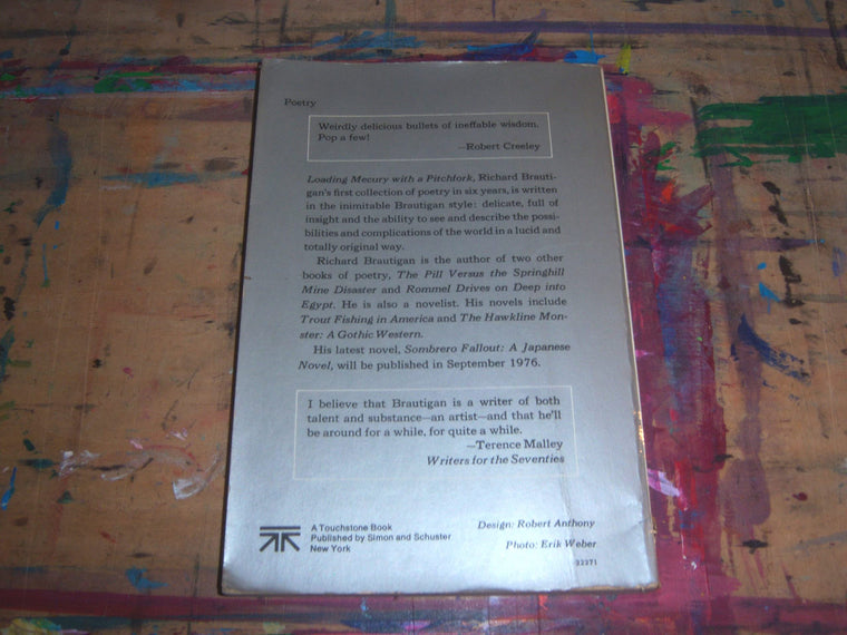 Loading Mercury With a Pitchfork: [Poems] — back cover