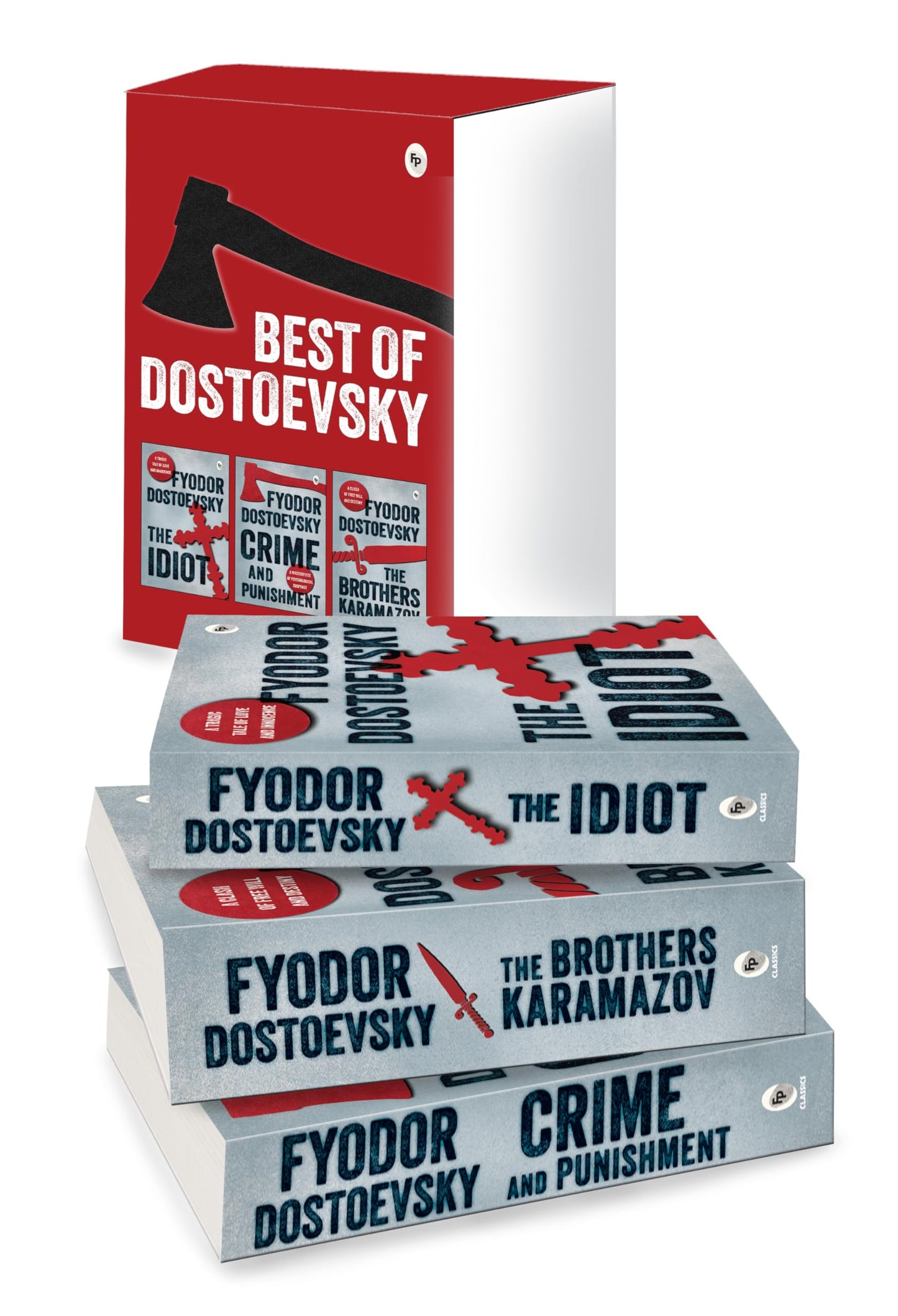 Best of Dostoevsky Boxed Set - Timeless Masterpieces of Fyodor Dostoevsky / Crime and Punishment / The Idiot / Brothers Karamazov, The