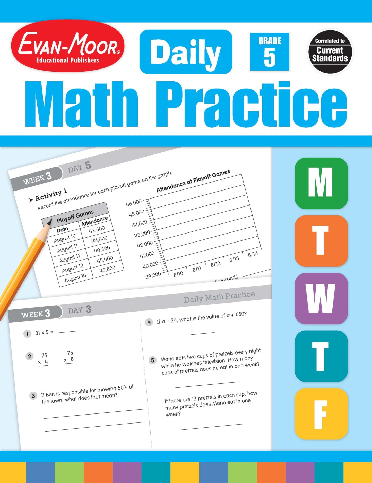 Evan-Moor Daily Math Practice, Grade 5