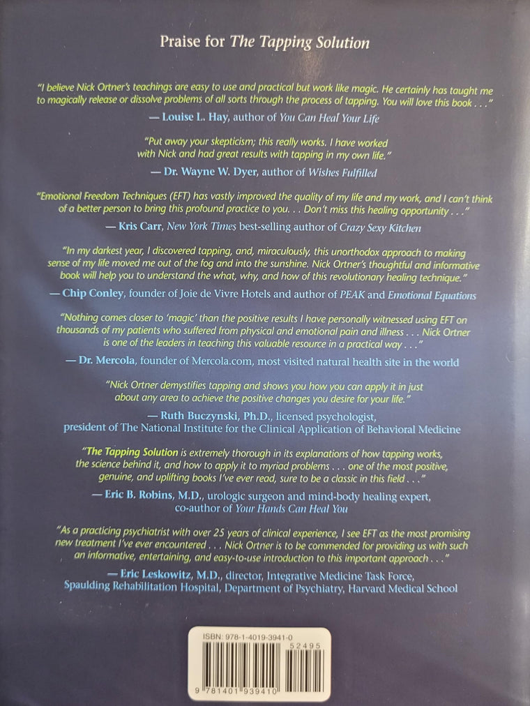 The Tapping Solution: A Revolutionaly System for Stress-Free Living — back cover