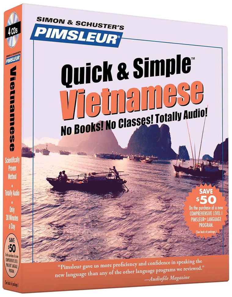 Pimsleur Vietnamese Quick & Simple Course - Level 1 Lessons 1-8 CD: Learn to Speak and Understand Vietnamese with Pimsleur Language Programs (1)