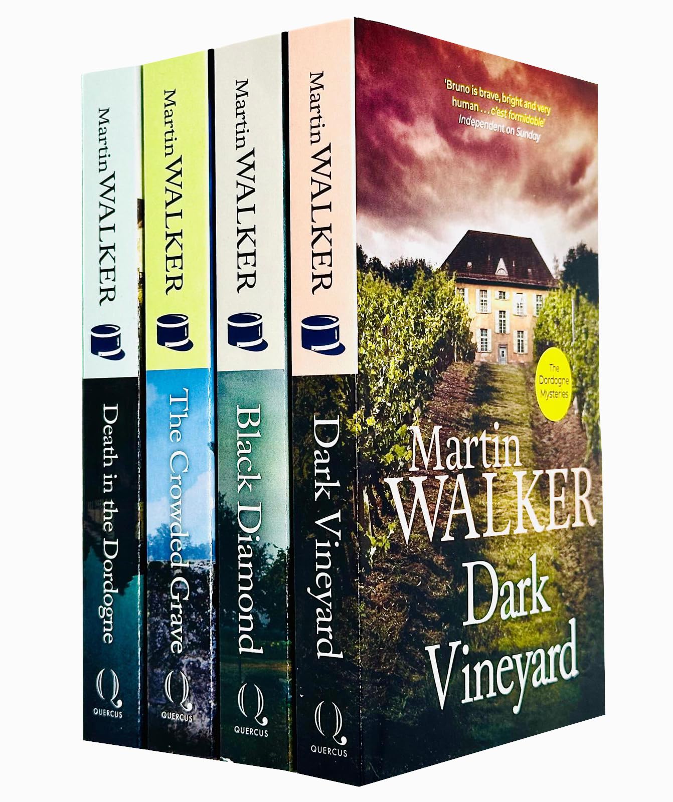 Bruno, Chief of Police Series Dordogne Mysteries Books 1 - 4 Collection Set by Martin Walker (Death in the Dordogne, Dark Vineyard, Black Diamond & Crowded Grave)