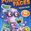 Funny Faces Coloring Sticker Book - Robots Includes 2 Pages with Over 50 Stickers 16 Pages