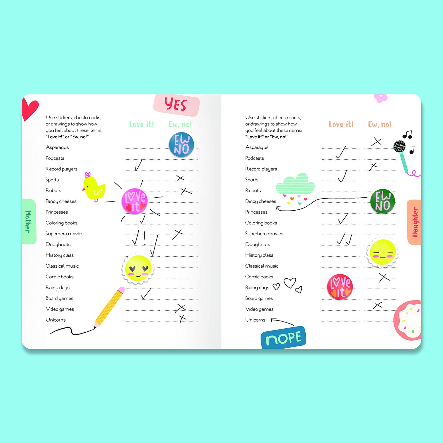 Just Between Us: Interactive Mother & Daughter Journal