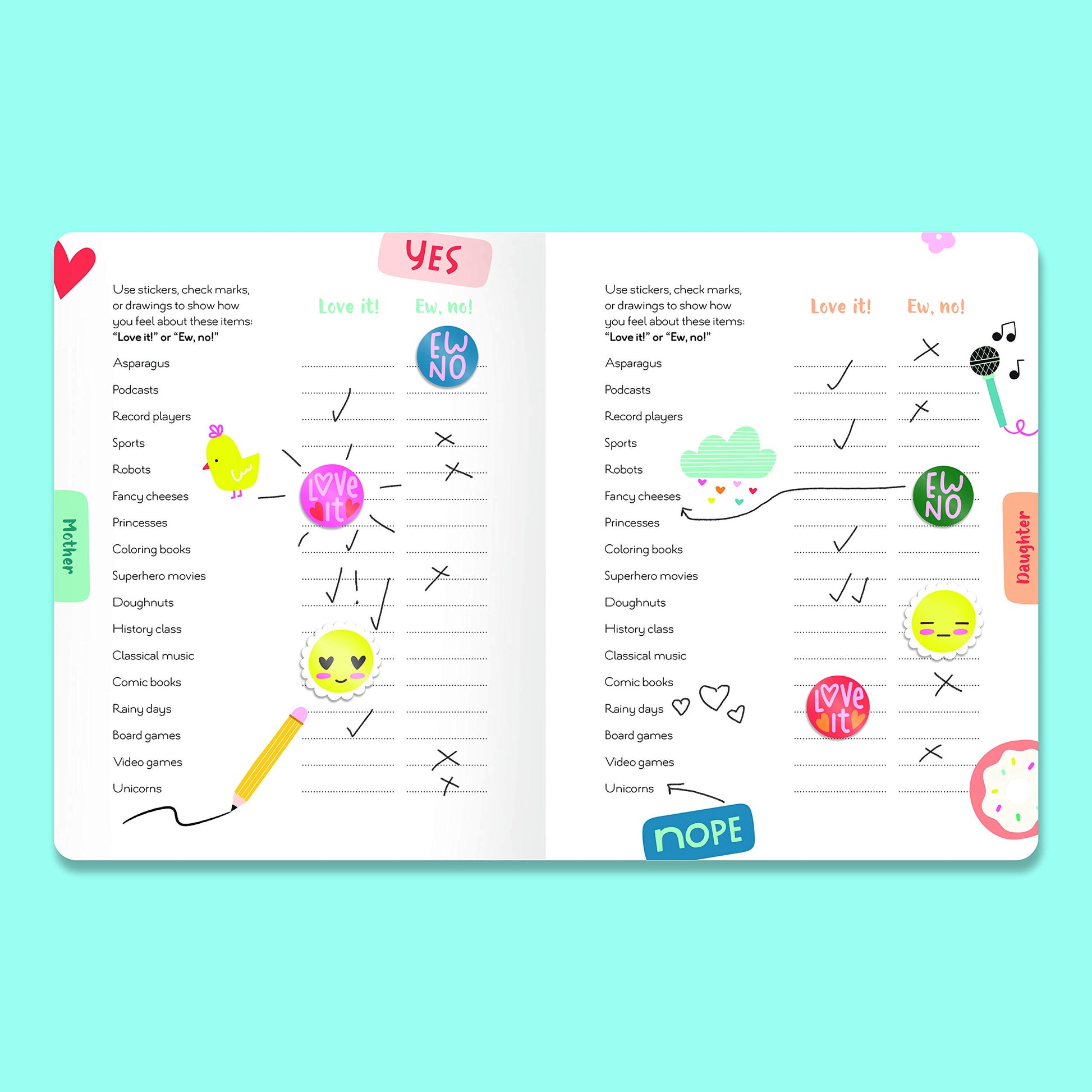 Just Between Us: Interactive Mother & Daughter Journal