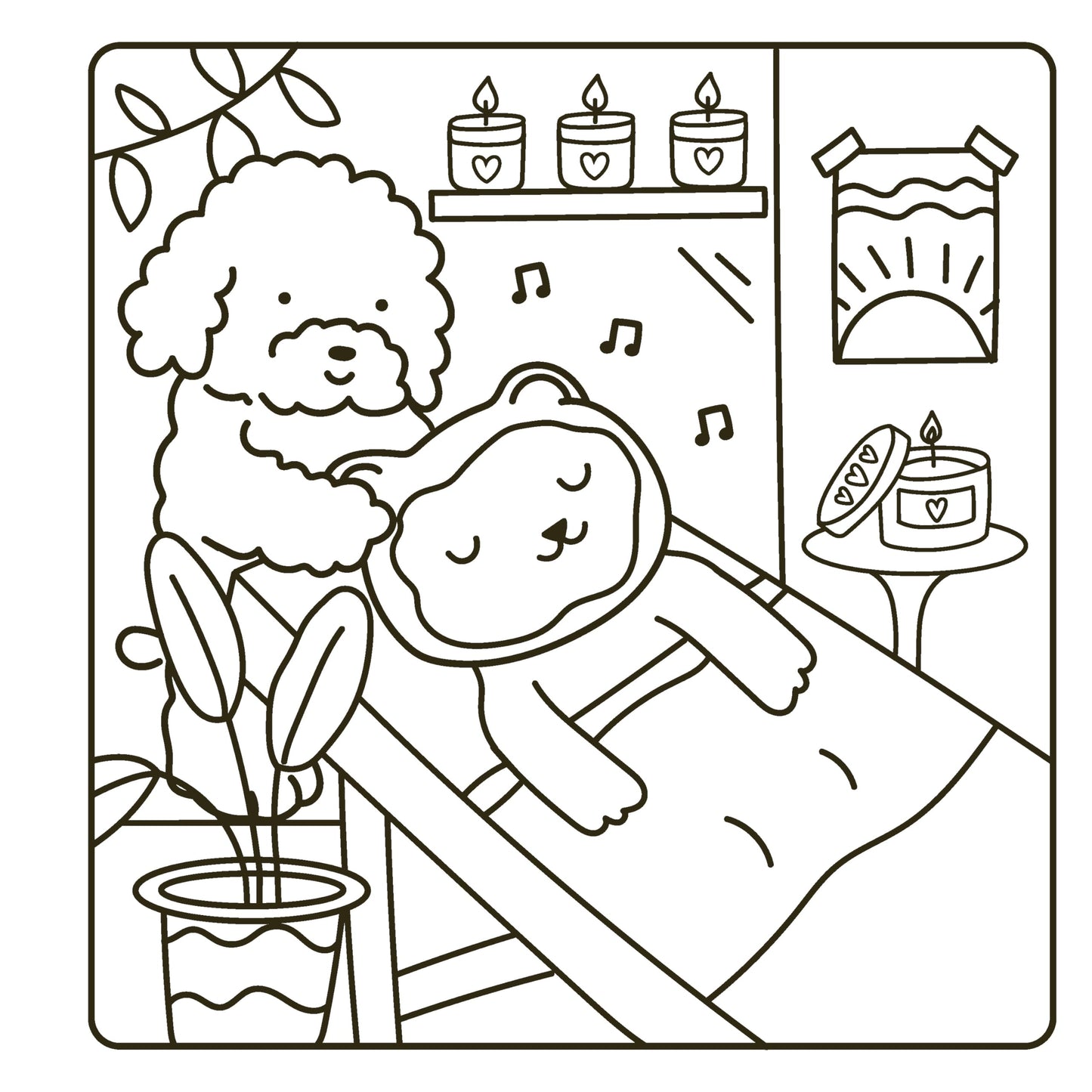 Spa Day: Coloring Book (Cozy Coloring)