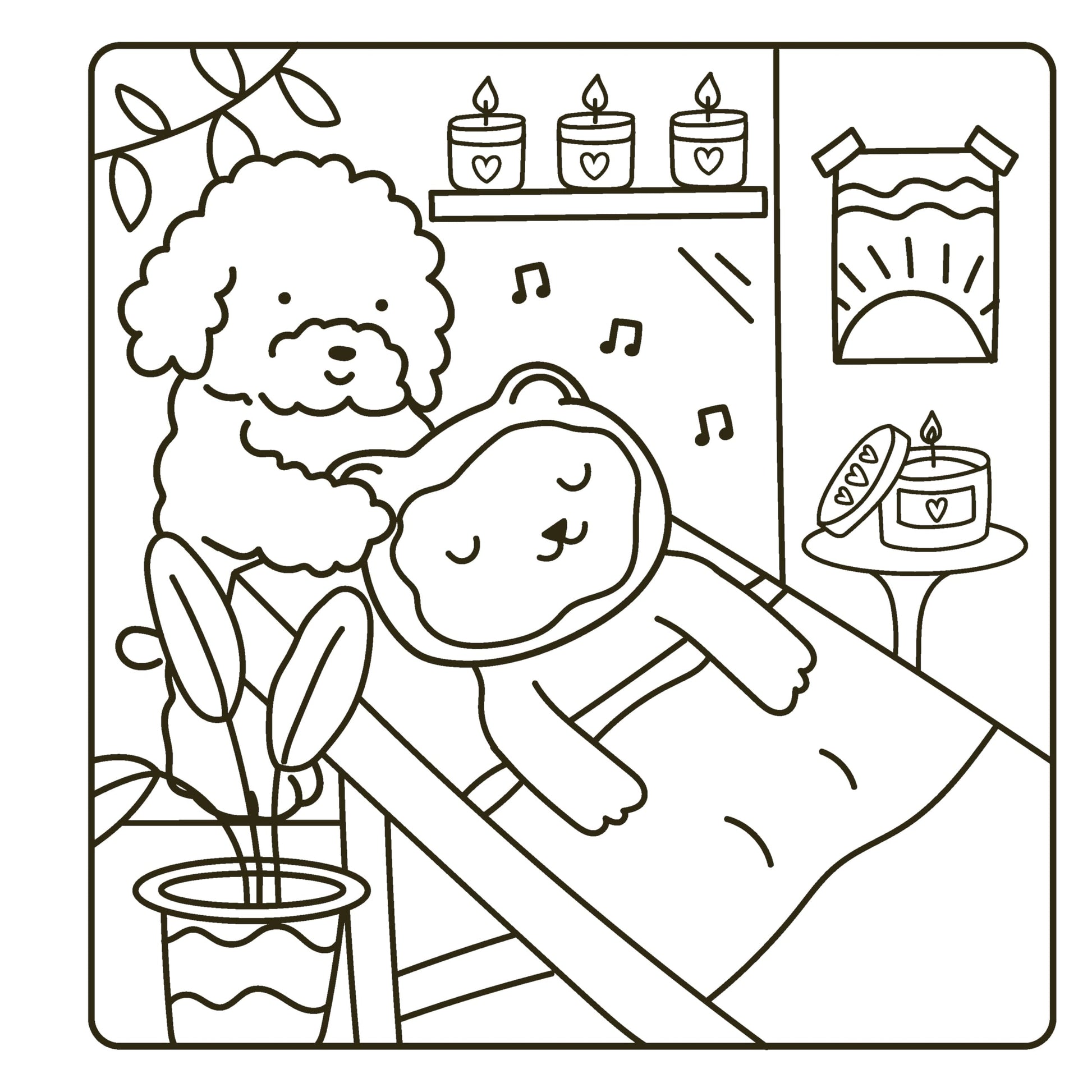 Spa Day: Coloring Book (Cozy Coloring)