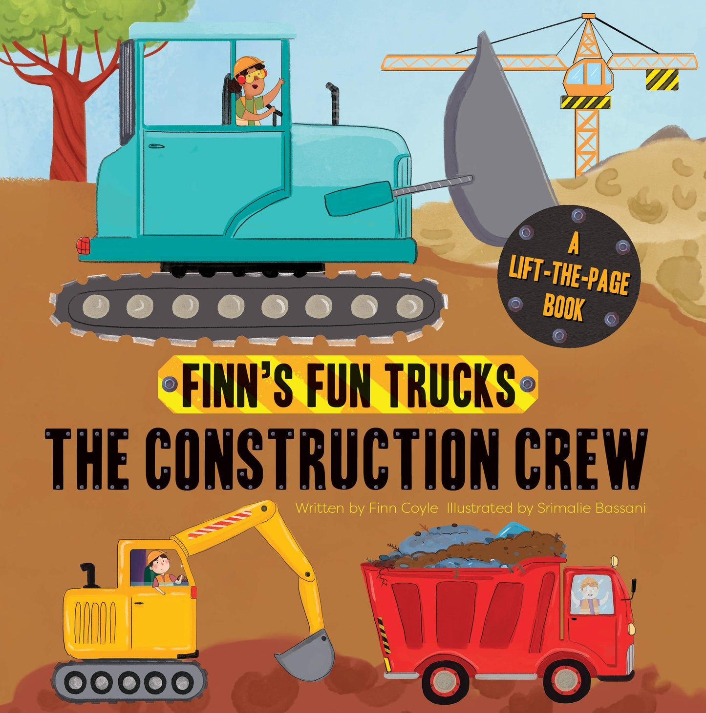 The Construction Crew: A Lift-the-Page Truck Book (Finn's Fun Trucks)