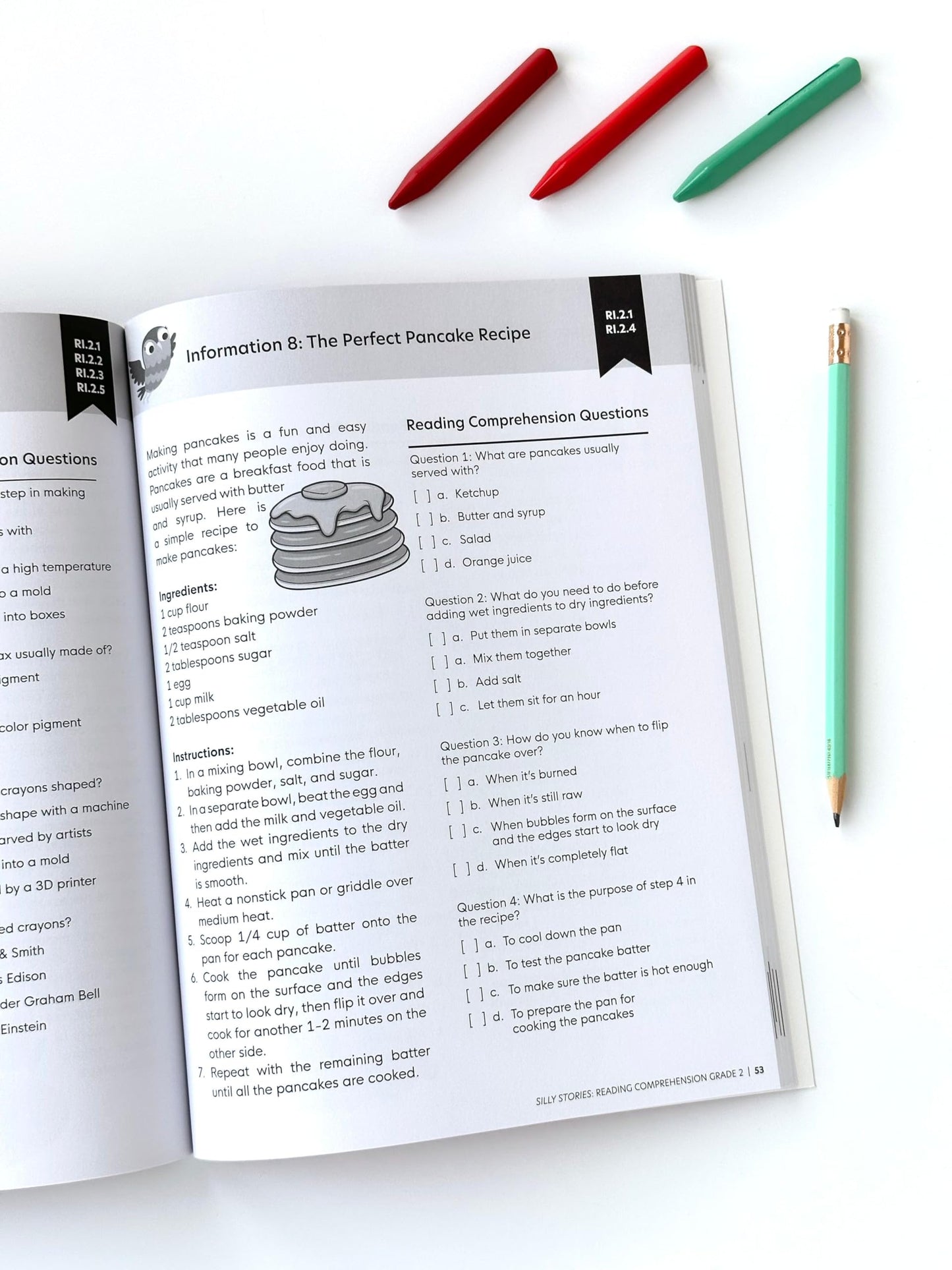 The 2nd Grade Reading Comprehension Workbook for Kids: Silly and Engaging Stories, Biographies, Poetry and Informational Text to Improve Reading Comprehension and Phonics (2nd Grade Workbook)