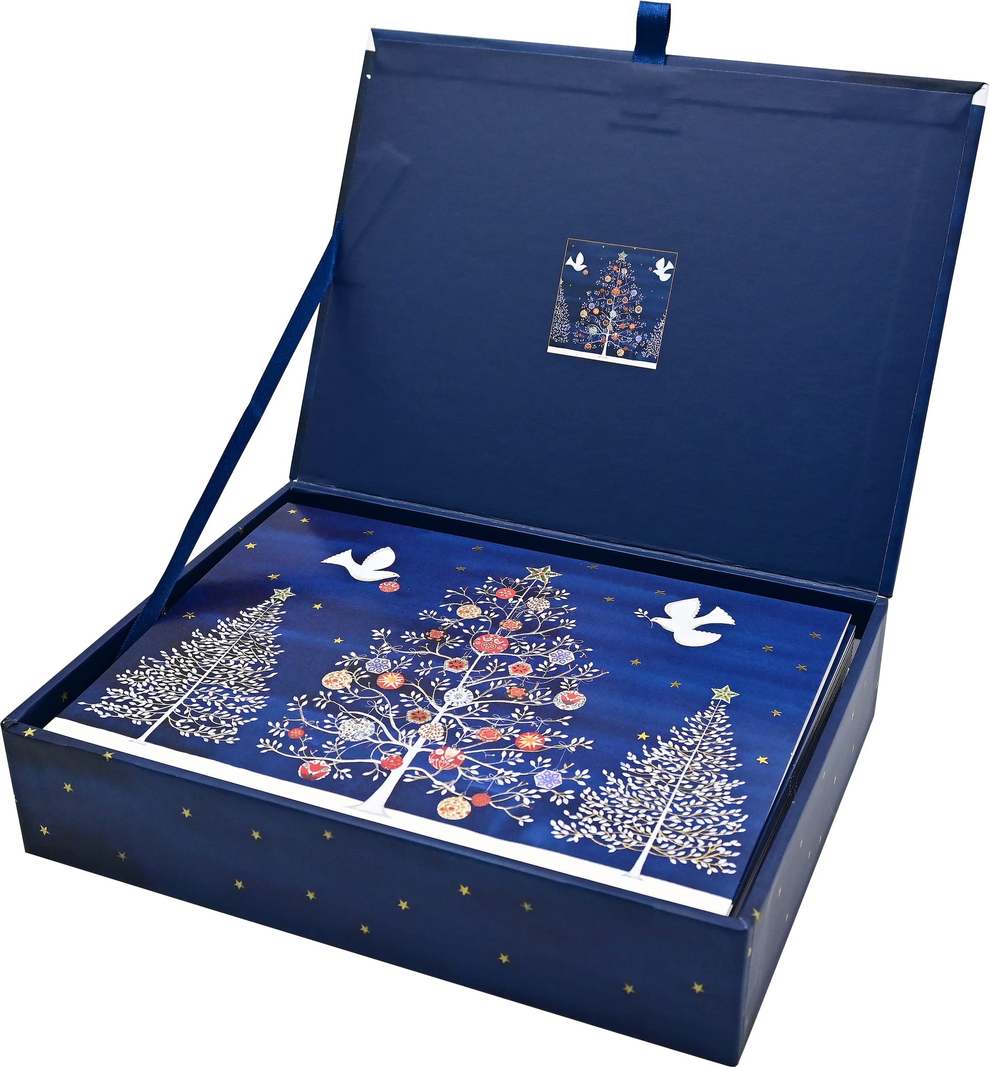 Doves of the Season Deluxe Boxed Holiday Cards (20 cards, 21 self-sealing envelopes)