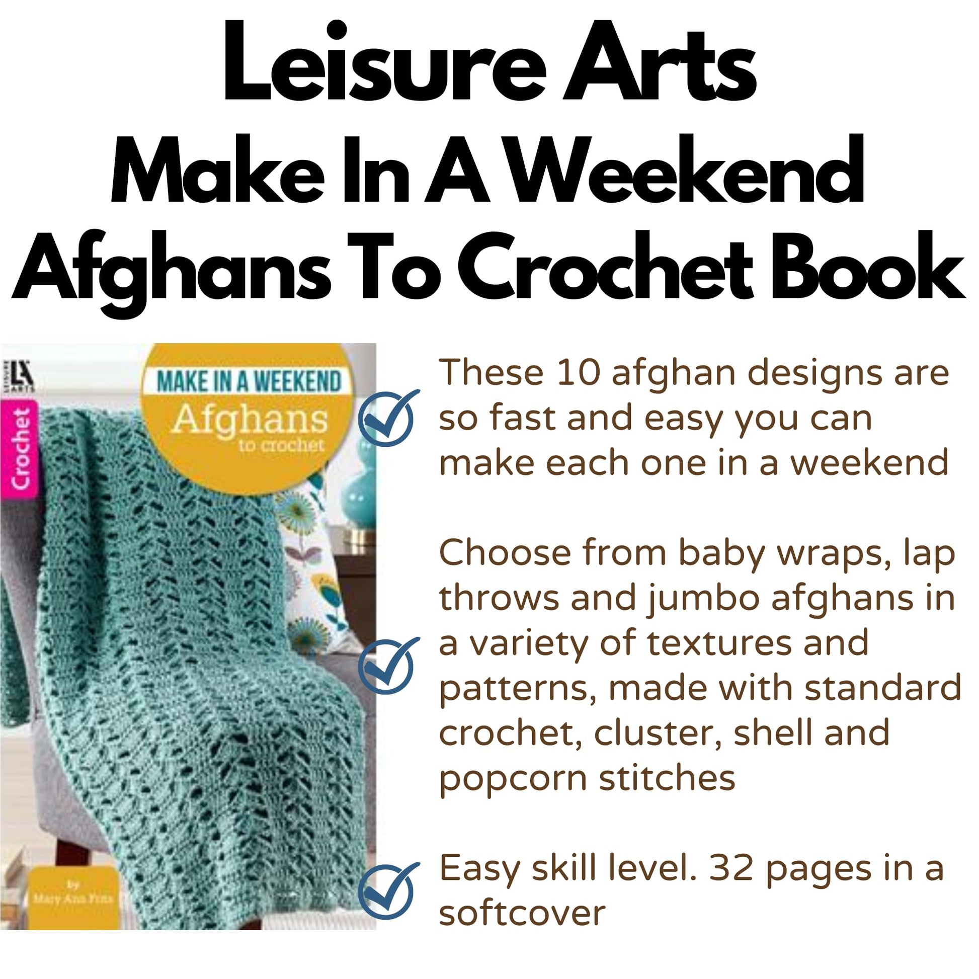 Make in a Weekend Afghans to Crochet