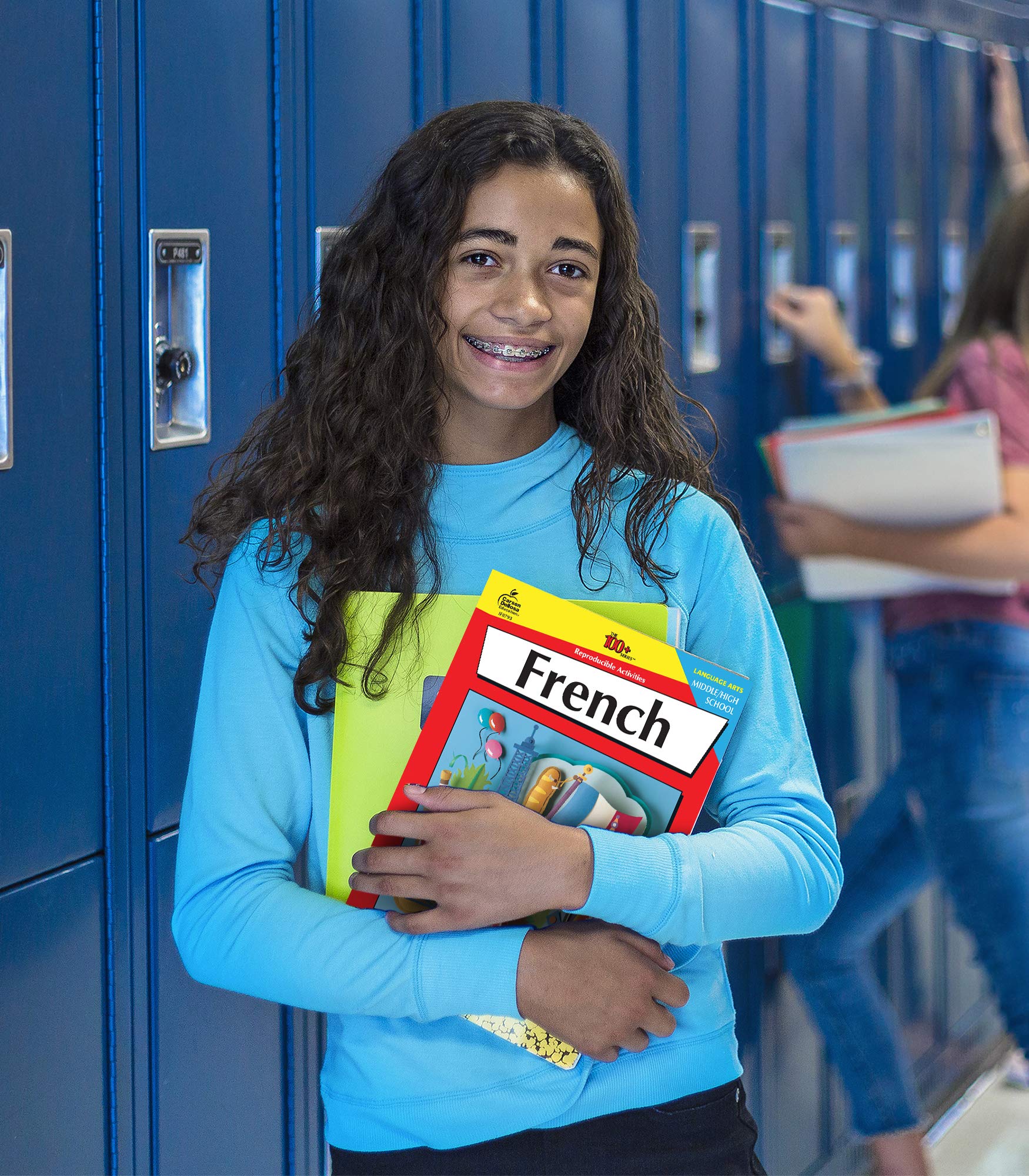 Carson Dellosa The 100 Series French Workbook, Parts of Speech, Vocabulary, Common Phrases, Sentence Building Skills, and More, Middle and High School Classroom or Homeschool Curriculum (Volume 5)