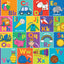 PETER PAUPER PRESS The Alphabet Jumbo Floor Puzzle - Fun and Educational Puzzle with Upper and Lowercase Letters, First Words and Pictures. (24 Pieces) (36 inches Wide x 24 inches high)
