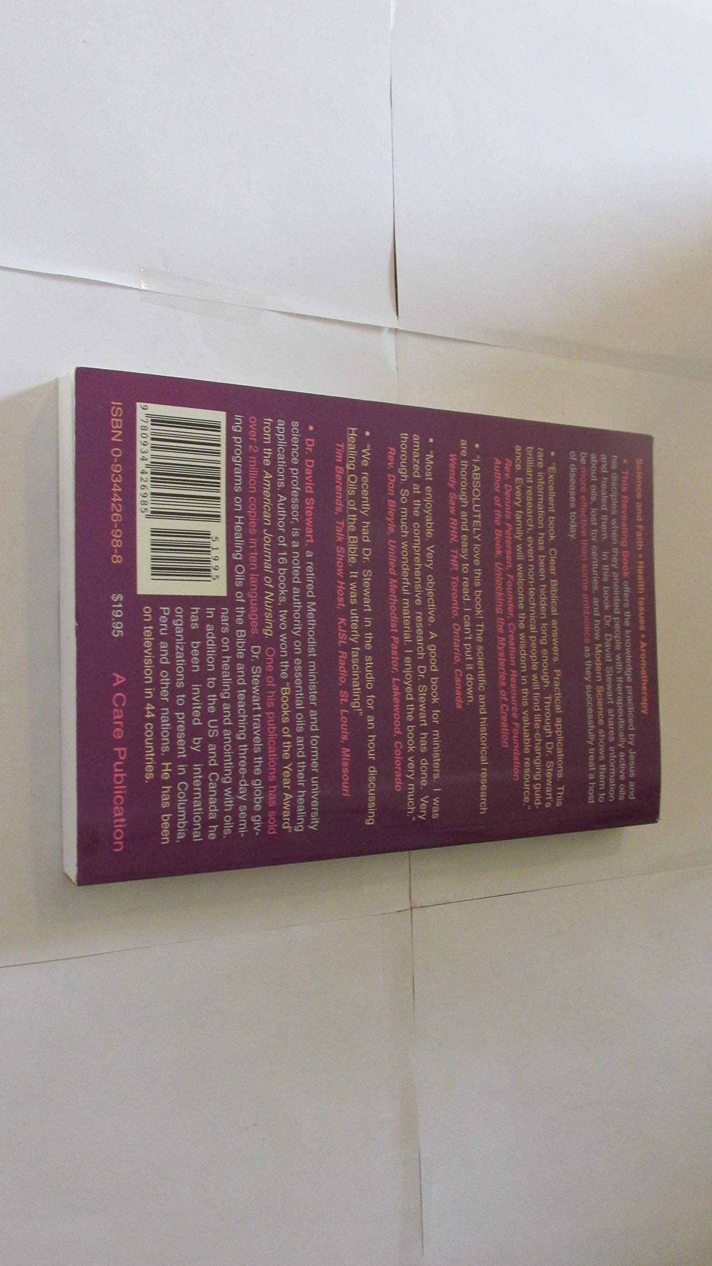 Healing Oils of the Bible by David Stewart