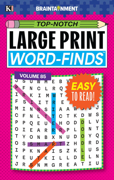 Top Notch Large Print Word-Finds Word Search Puzzle Book