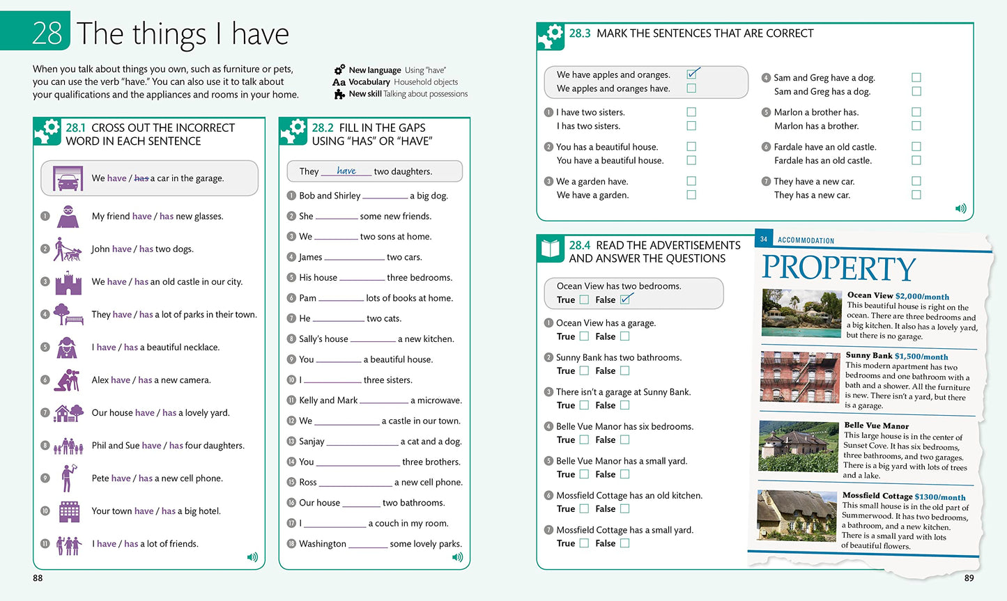 English for Everyone: Level 1 Practice Book - Beginner English: ESL Workbook, Interactive English Learning for Adults
