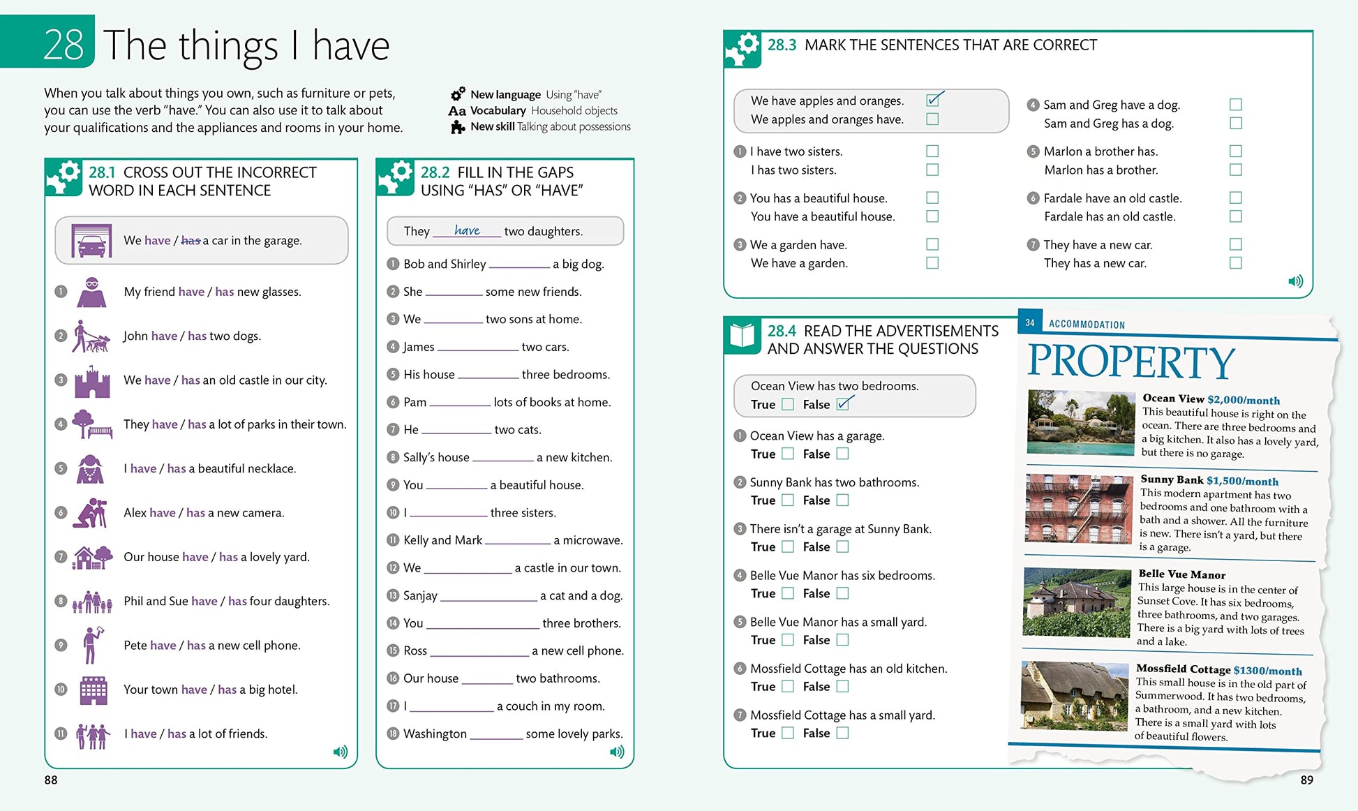 English for Everyone: Level 1 Practice Book - Beginner English: ESL Workbook, Interactive English Learning for Adults
