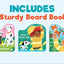 Fire Truck Tales - Wheeled Board Book Set, 3-Book Gift Set With Rolling Fire Engine Vehicle Slipcase for Toddlers (Roll & Play Stories)