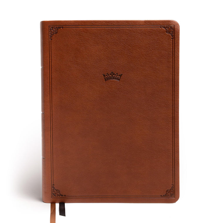 NASB Tony Evans Study Bible, Brown LeatherTouch, Black Letter, Study Notes and Commentary, Articles, Videos, Charts, Easy-to-Read Bible Karmnina Type