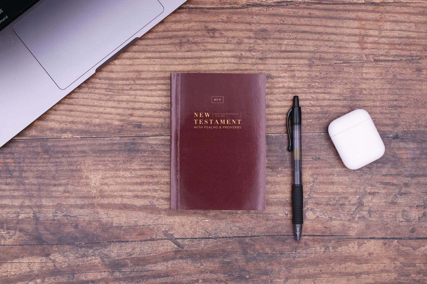 NIV, New Testament with Psalms and Proverbs, Pocket-Sized, Paperback, Burgundy, Comfort Print
