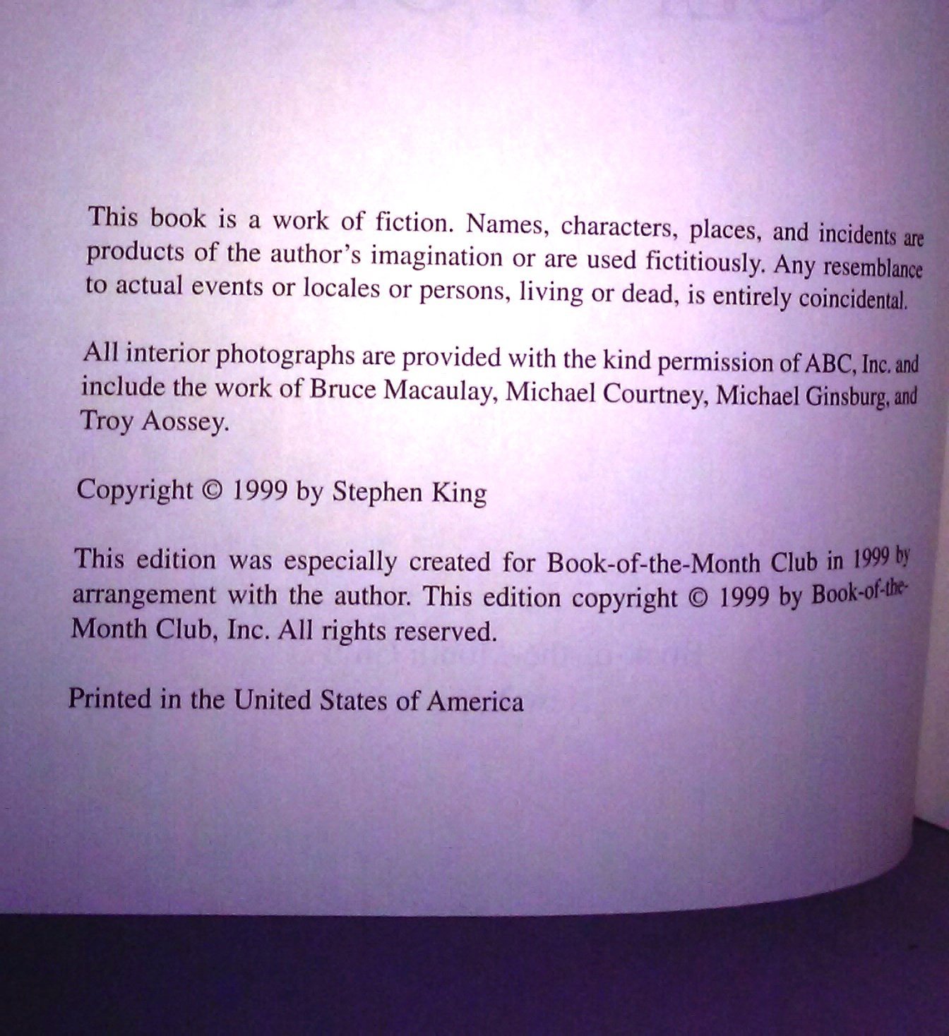 Storm of the Century by Stephen King