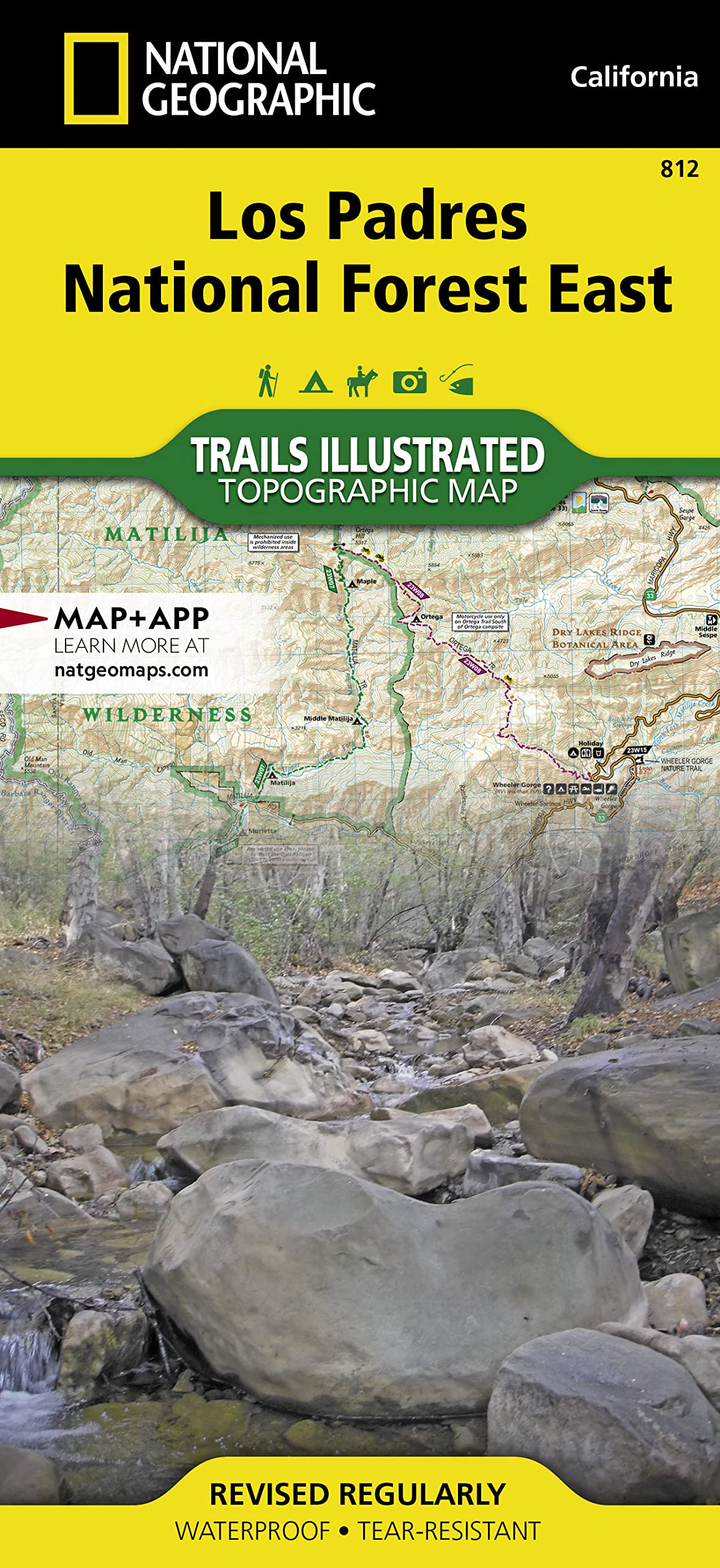 Los Padres National Forest East Map (National Geographic Trails Illustrated Map, 812)