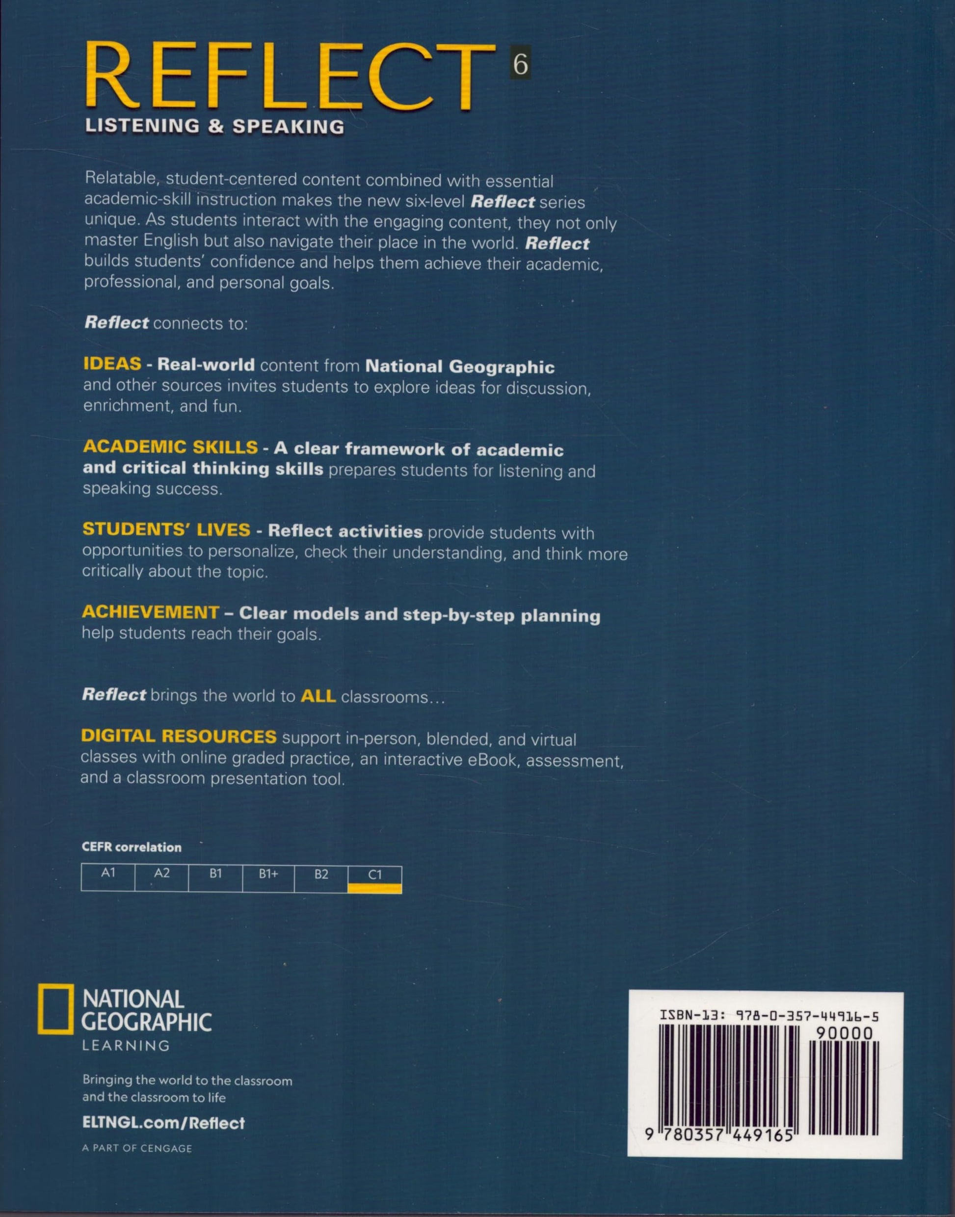 Reflect Listening & Speaking 6: Student's Book