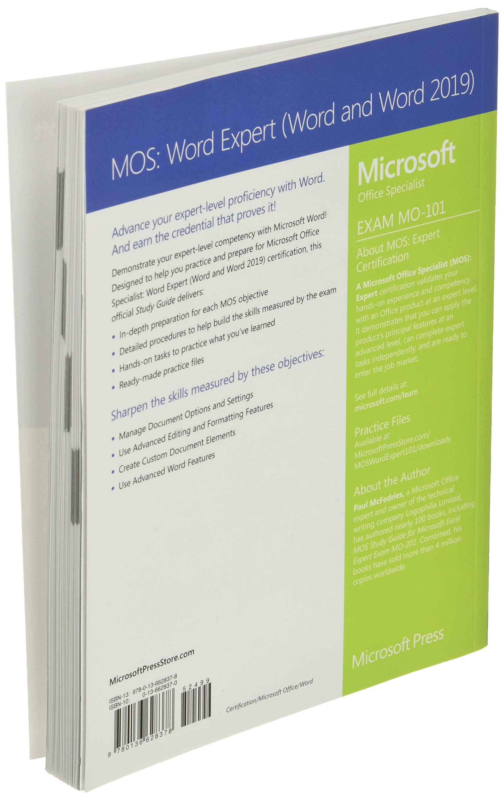 MOS Study Guide for Microsoft Word Expert Exam MO-101