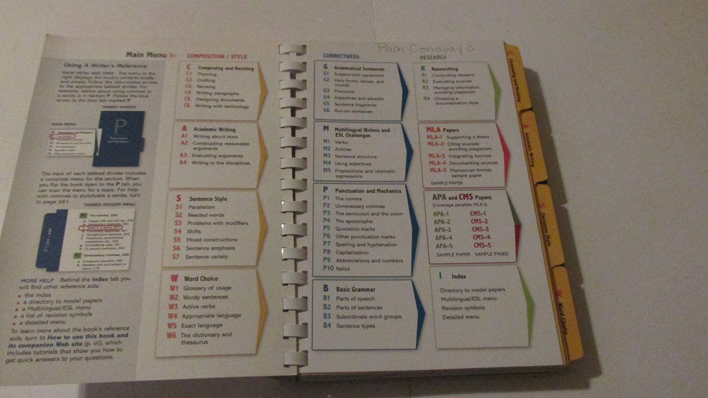 A Writer's Reference