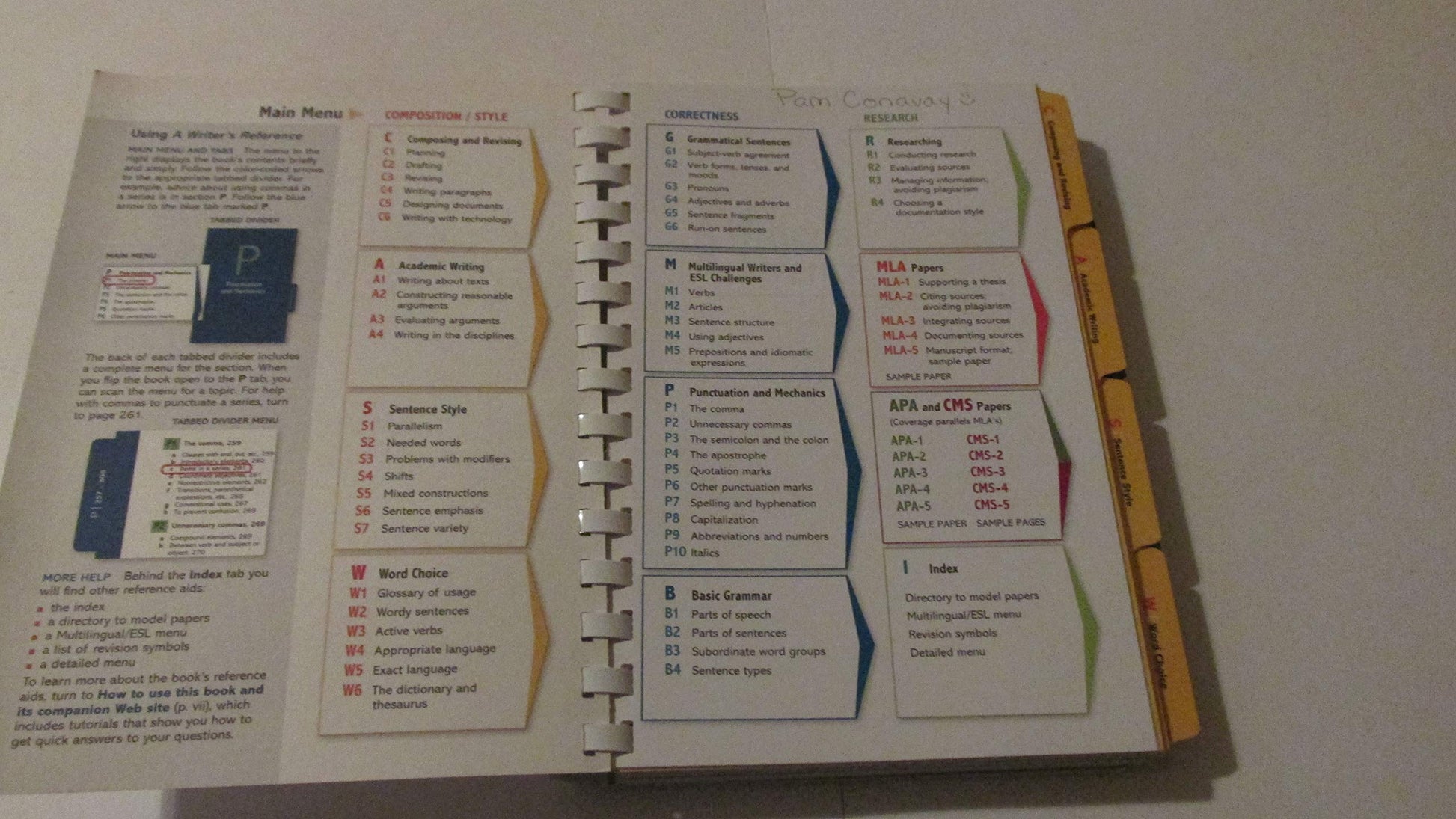 A Writer's Reference