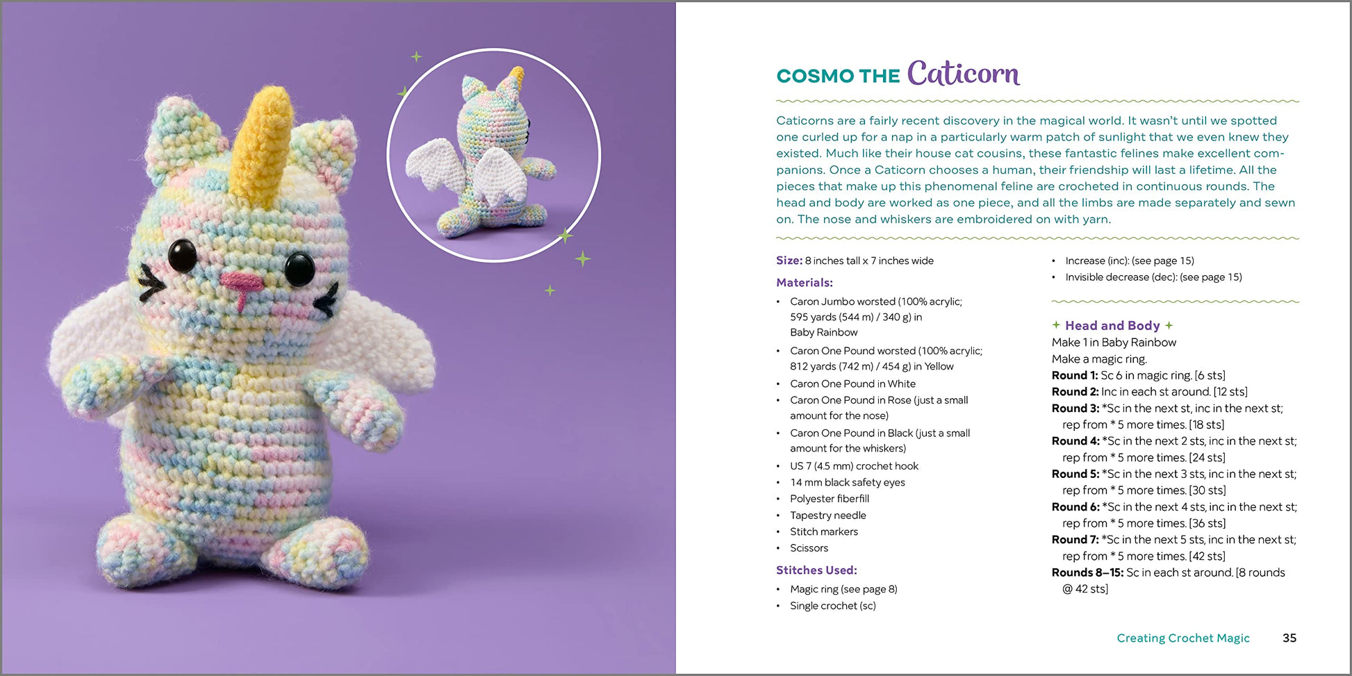 Crochet Magical Creatures: 20 Easy Amigurumi Patterns