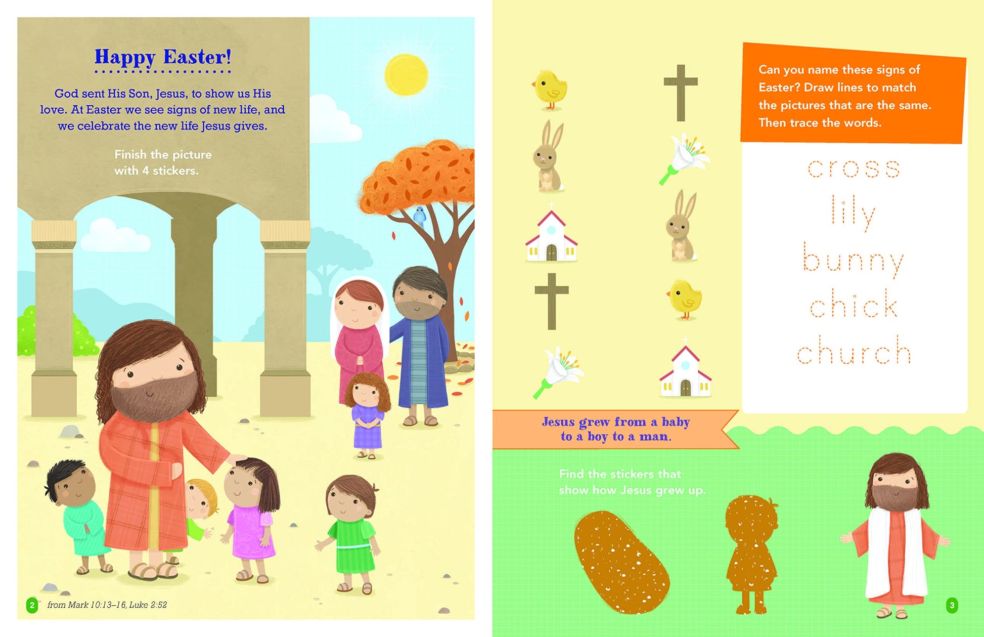 Say and Pray Bible Easter Sticker and Activity Book