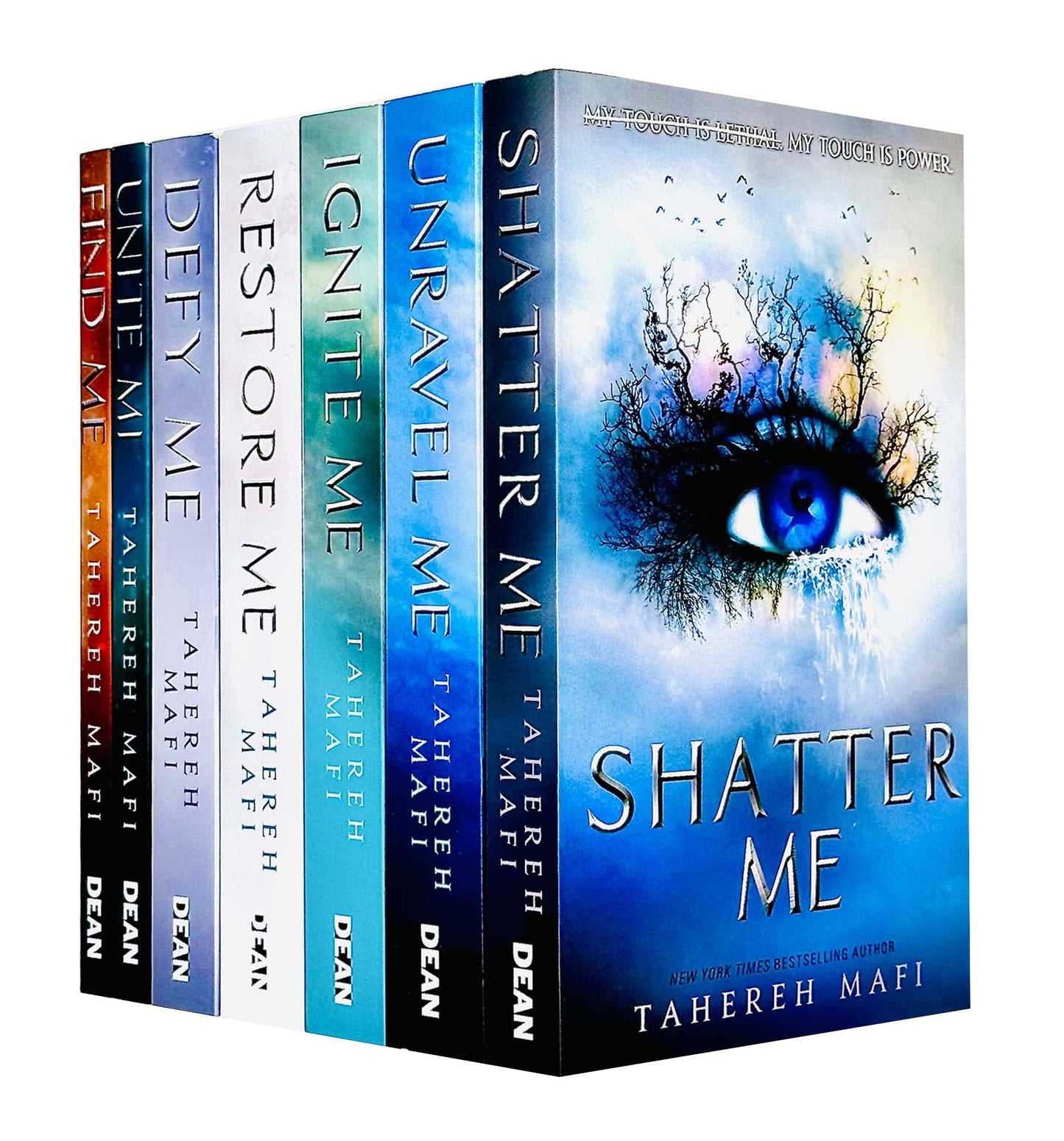 Shatter Me Series Books 1 - 7 Collection Set by Tahereh Mafi (Shatter, Restore, Ignite, Unravel, Defy Me, Unite Me & Find Me)