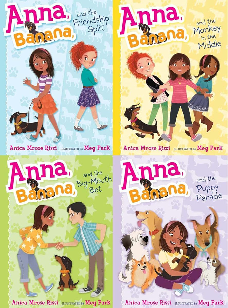Anna, Banana, and Friends-A Four-Book Paperback Collected Set!: Anna, Banana, and the Friendship Split; Anna, Banana, and the Monkey in the Middle; ... Bet; Anna, Banana, and the Puppy Parade
