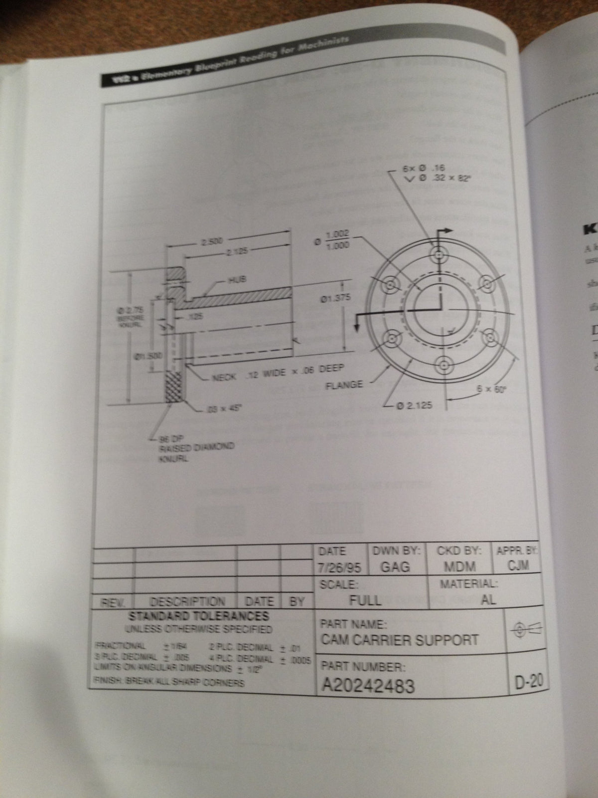 Elementary Blueprint Reading for Machinists (Delmar Learning Blueprint Reading Series)