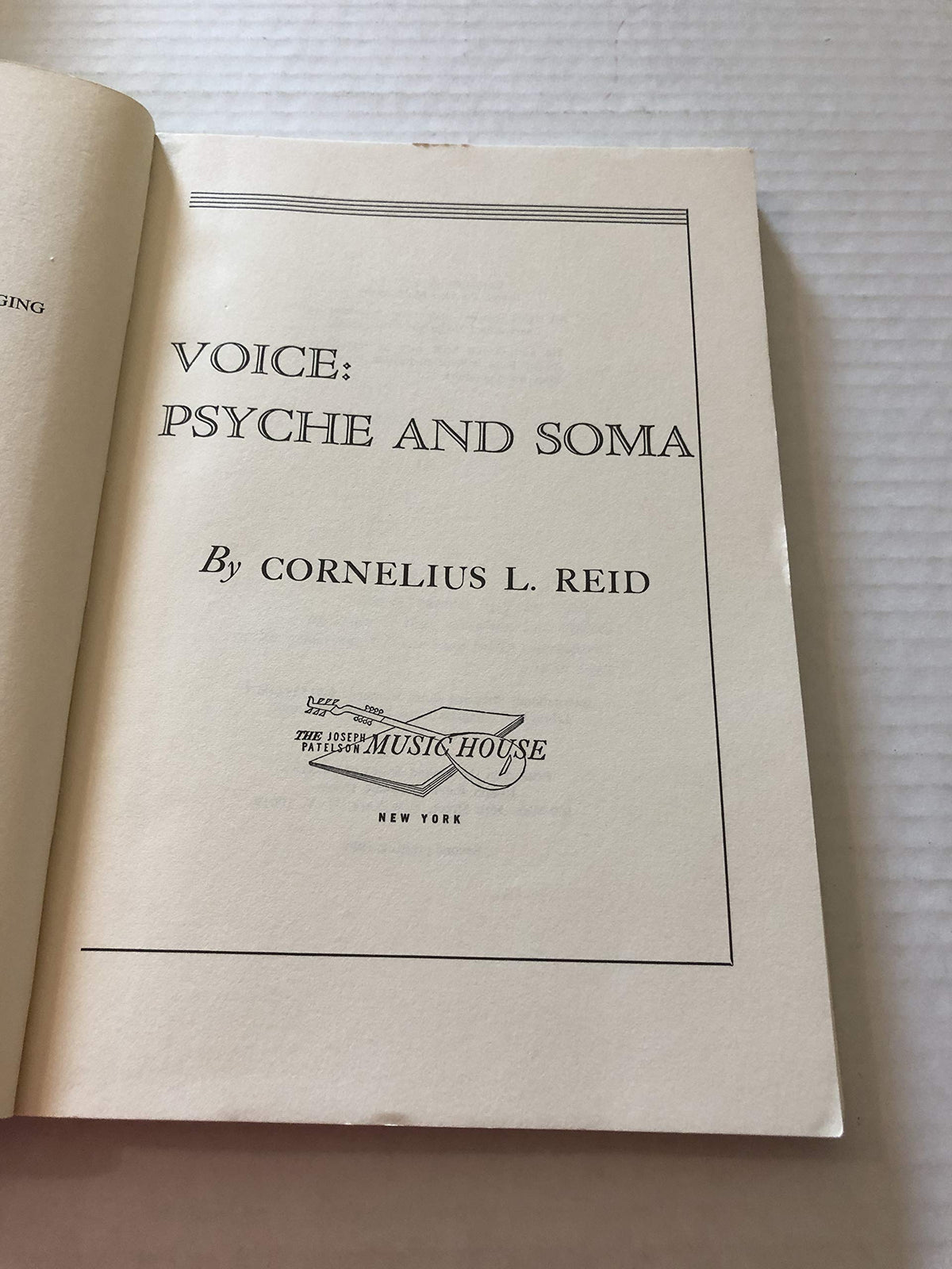 Voice: Psyche and Soma