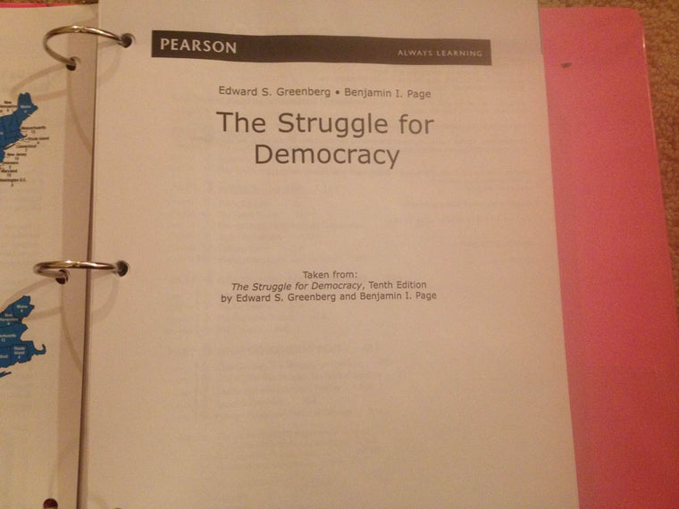 The Struggle for Democracy — back cover