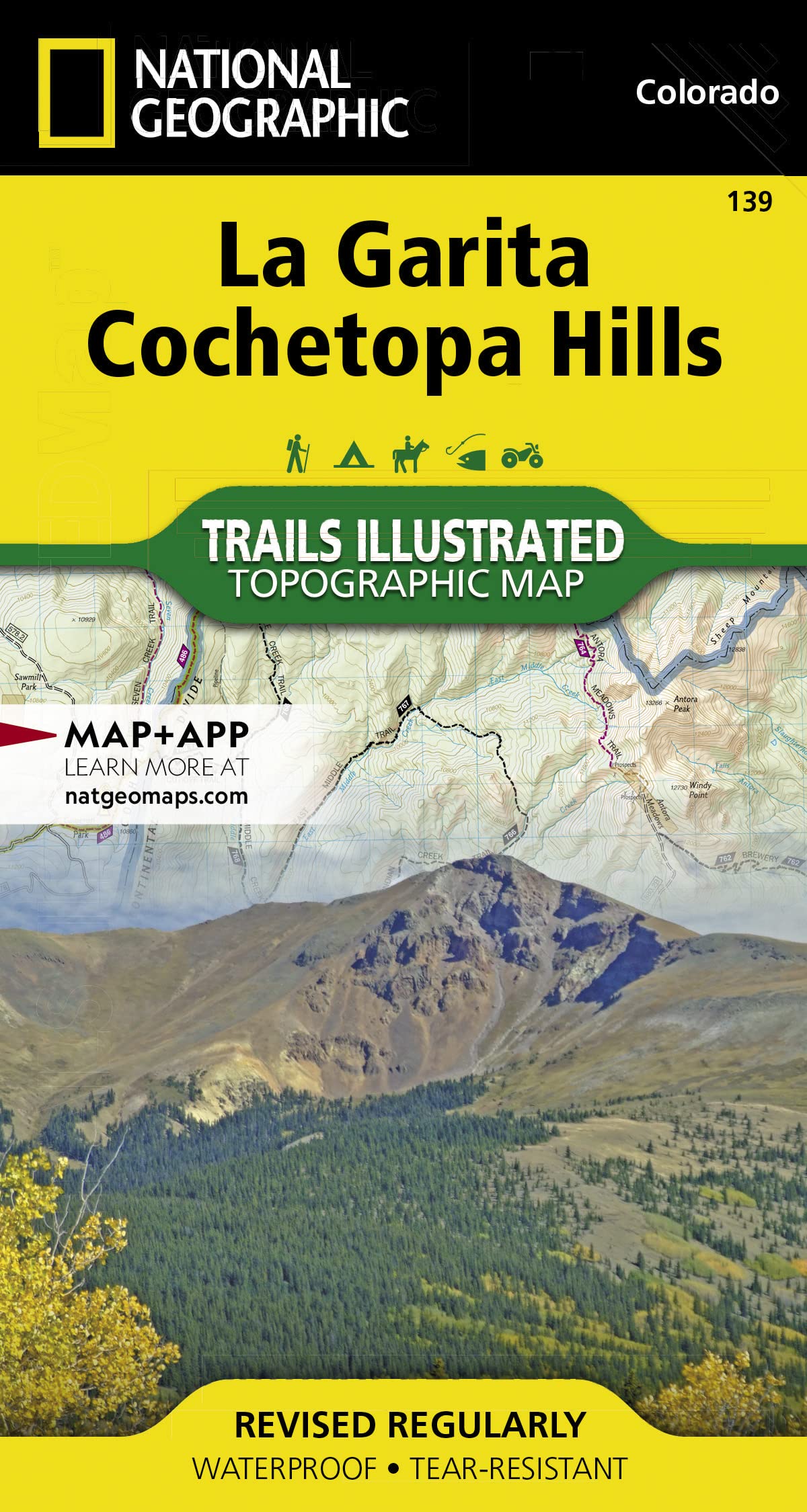 La Garita, Cochetopa Hills Map (National Geographic Trails Illustrated Map, 139)